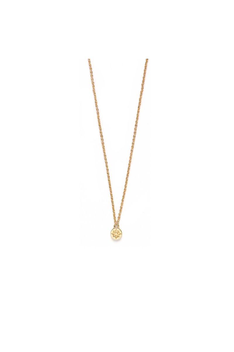 compass necklace - gold