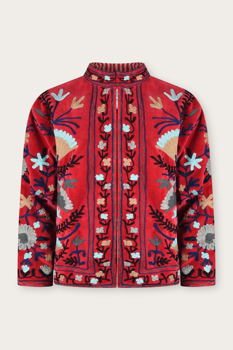 Embroidery Jacket - velvet suzani 