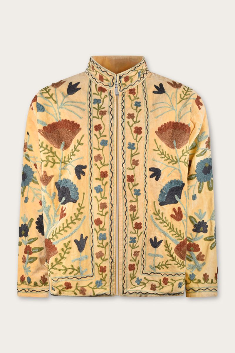 Embroidery Jacket - velvet  suzani 