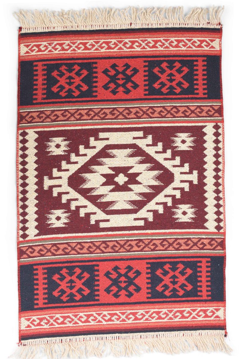 kilim rug - bathroom