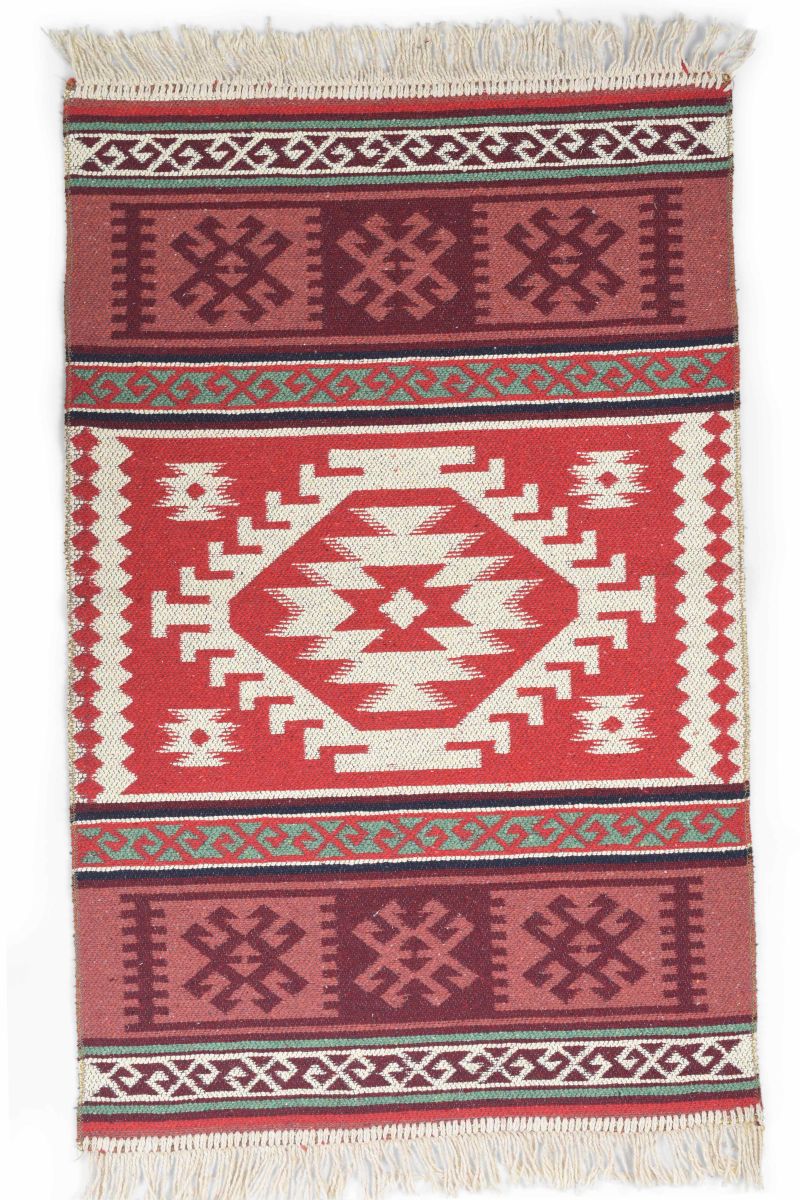kilim rug - bathroom