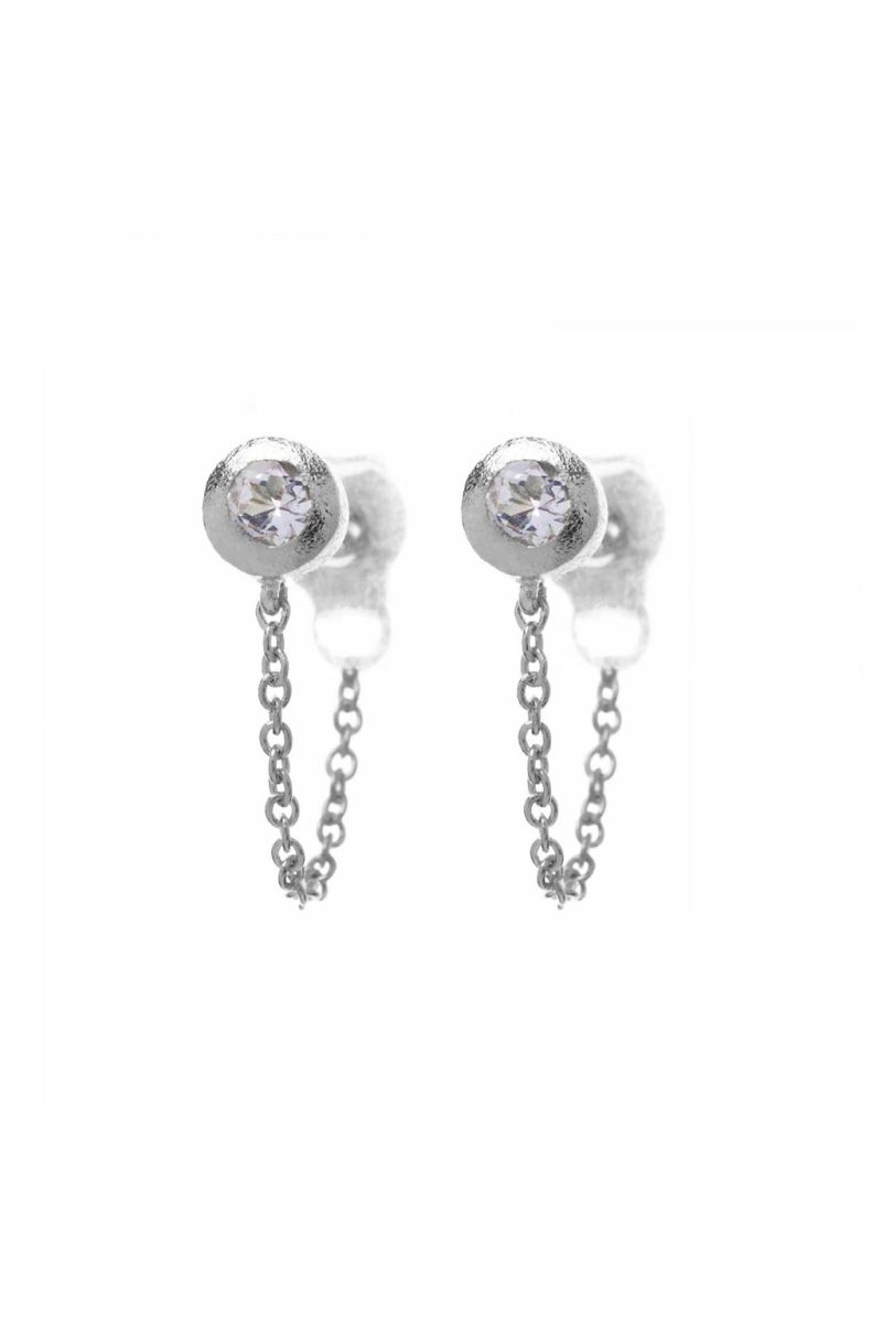 spa earrings - silver