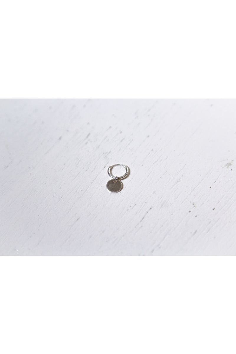 coin earring - silver